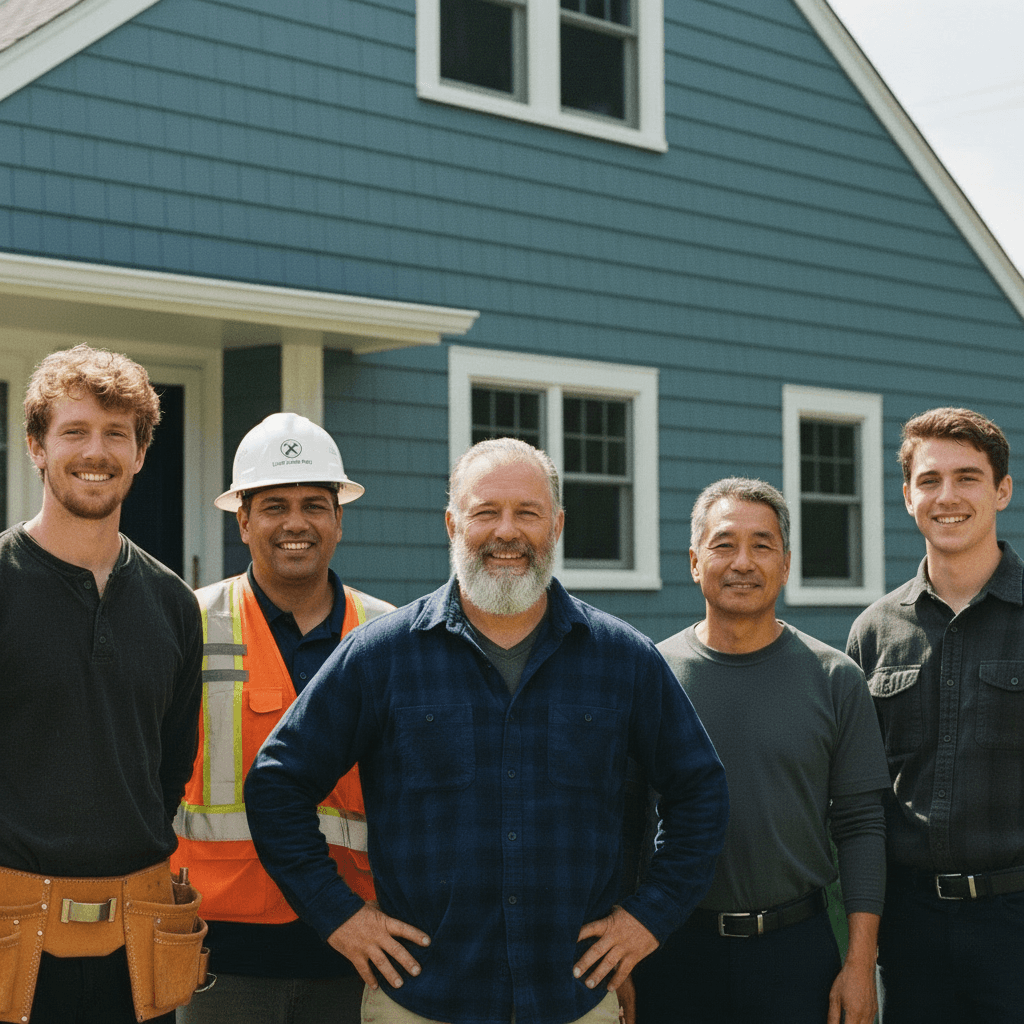 Full crew group photo